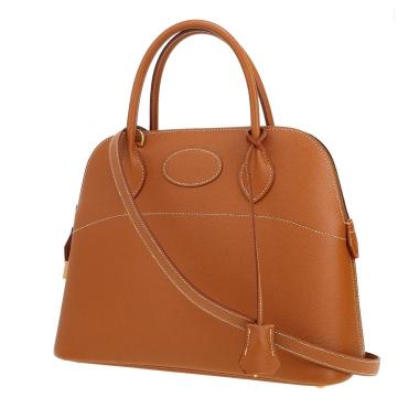 Sac à main Hermès  Bolide 31 cm en cuir Courchevel gold