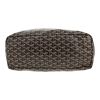 Shopping bag Goyard  Saint-Louis in tela Goyardine nera e pelle marrone - Detail D1 thumbnail