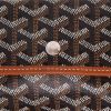 Shopping bag Goyard  Saint-Louis in tela Goyardine nera e pelle marrone - Detail D2 thumbnail