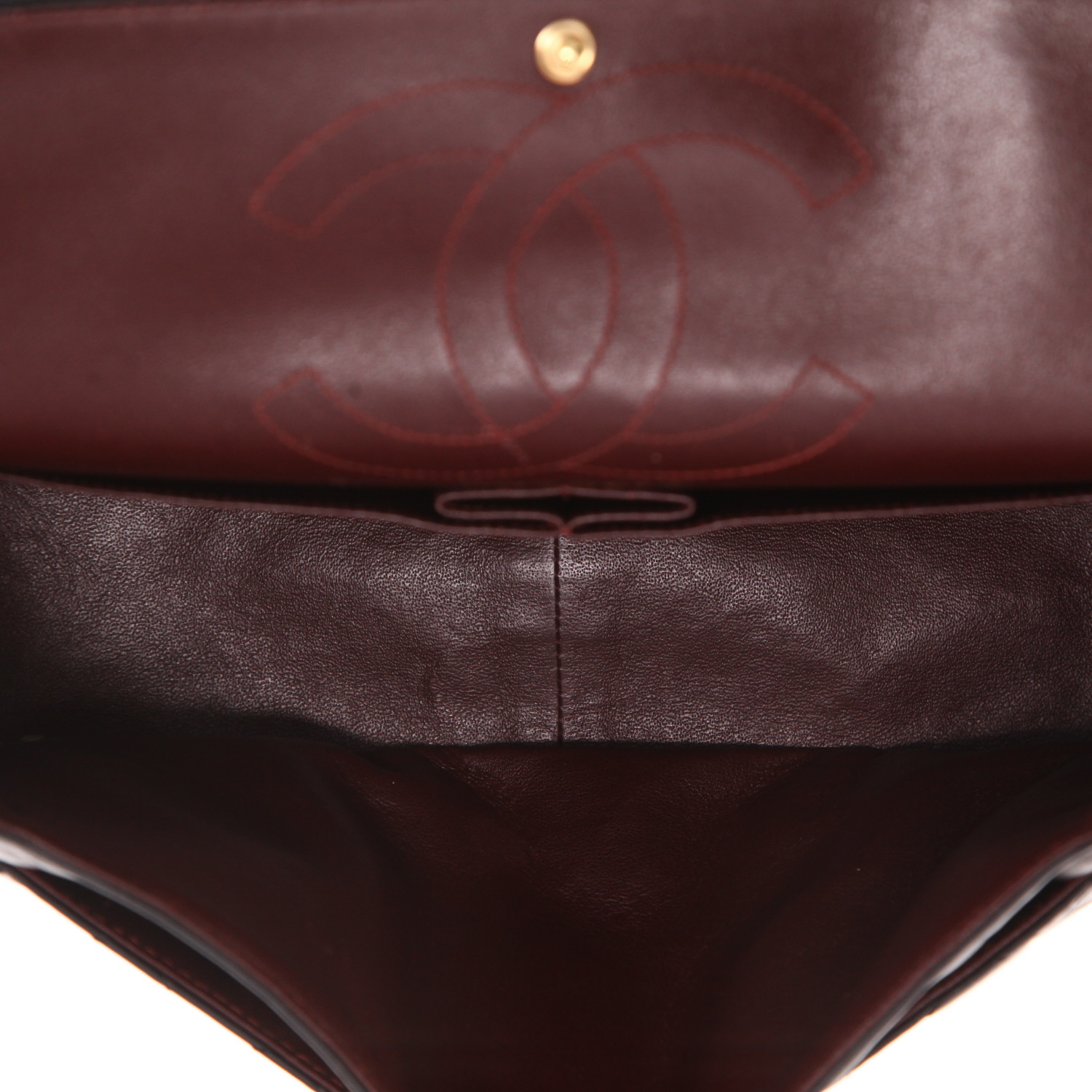 Bolso bandolera Chanel  2.55 en cuero acolchado negro - Detail D3