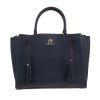 Louis Vuitton  Lockme handbag  in blue grained leather - 360 thumbnail