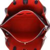 Louis Vuitton  Lockme handbag  in blue grained leather - Detail D3 thumbnail