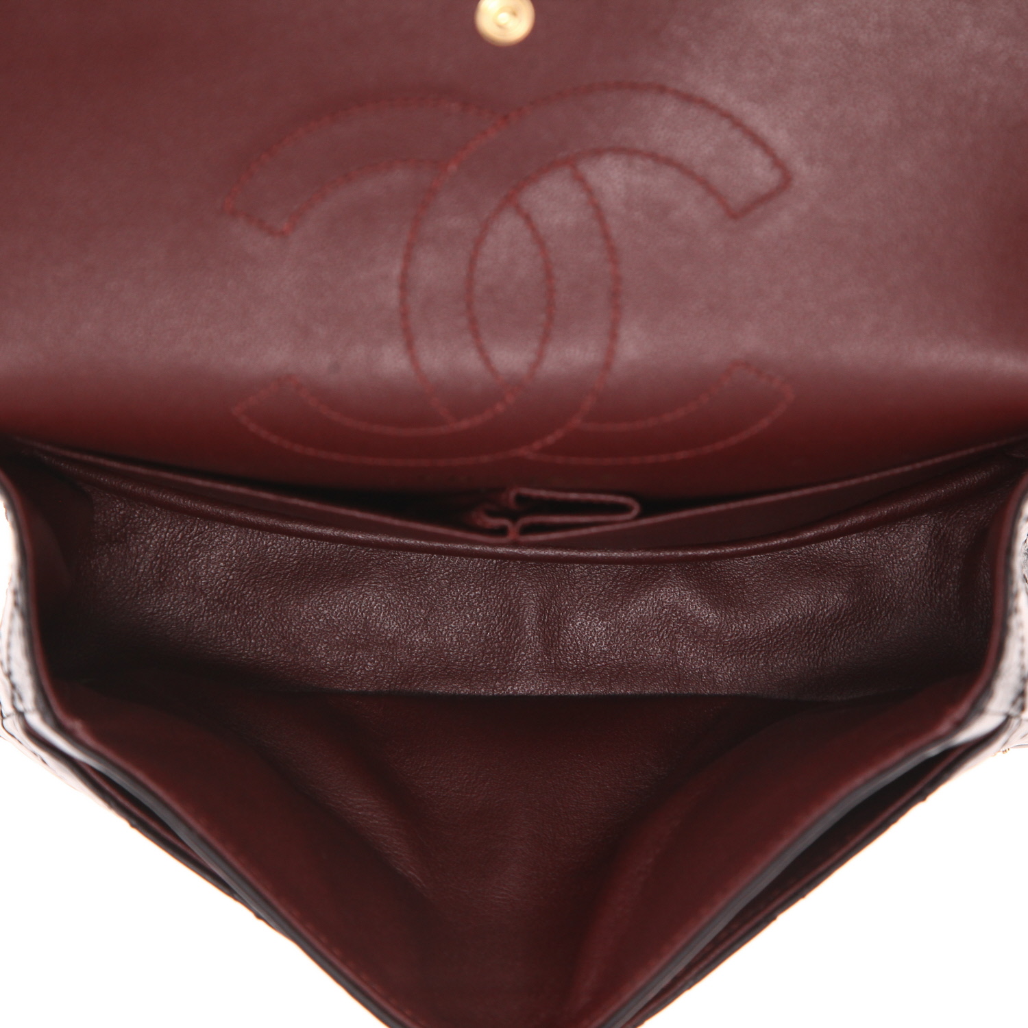 Chanel  2.55 shoulder bag  in black quilted leather - Detail D3