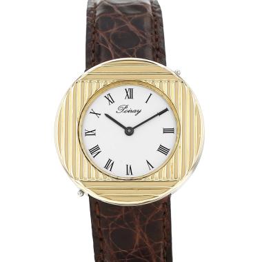 Orologio Poiray Ma Première modello grande  in oro e acciaio Circa 2000
