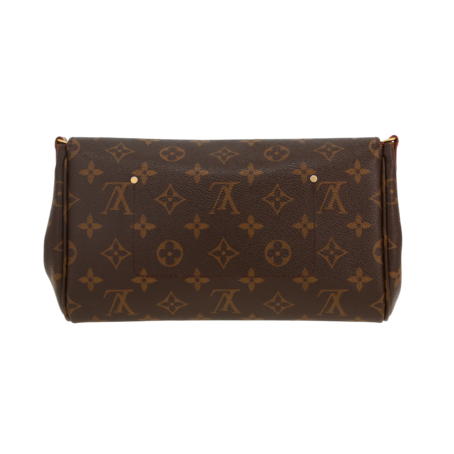 Bolso bandolera Louis Vuitton  Favorite en lona Monogram revestida marrón y cuero natural - Detail D6