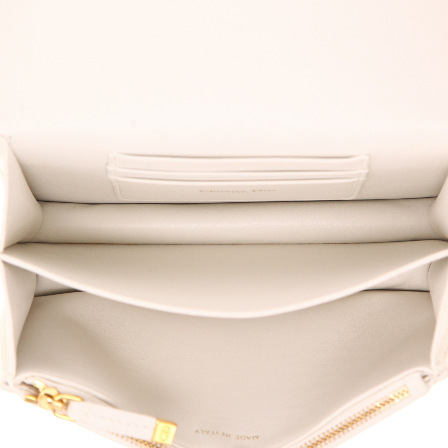 Bolso bandolera Dior  Miss Caro mini  en cuero cannage blanco - Detail D3