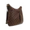 Louis Vuitton  Bloomsbury shoulder bag  in ebene damier canvas  and brown - Detail D4 thumbnail