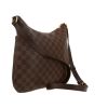 Louis Vuitton  Bloomsbury shoulder bag  in ebene damier canvas  and brown - Detail D8 thumbnail