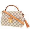 Sac bandoulière Louis Vuitton  Croisette en toile damier azur et cuir naturel - 00pp thumbnail
