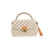 Sac bandoulière Louis Vuitton  Croisette en toile damier azur et cuir naturel - 360 thumbnail