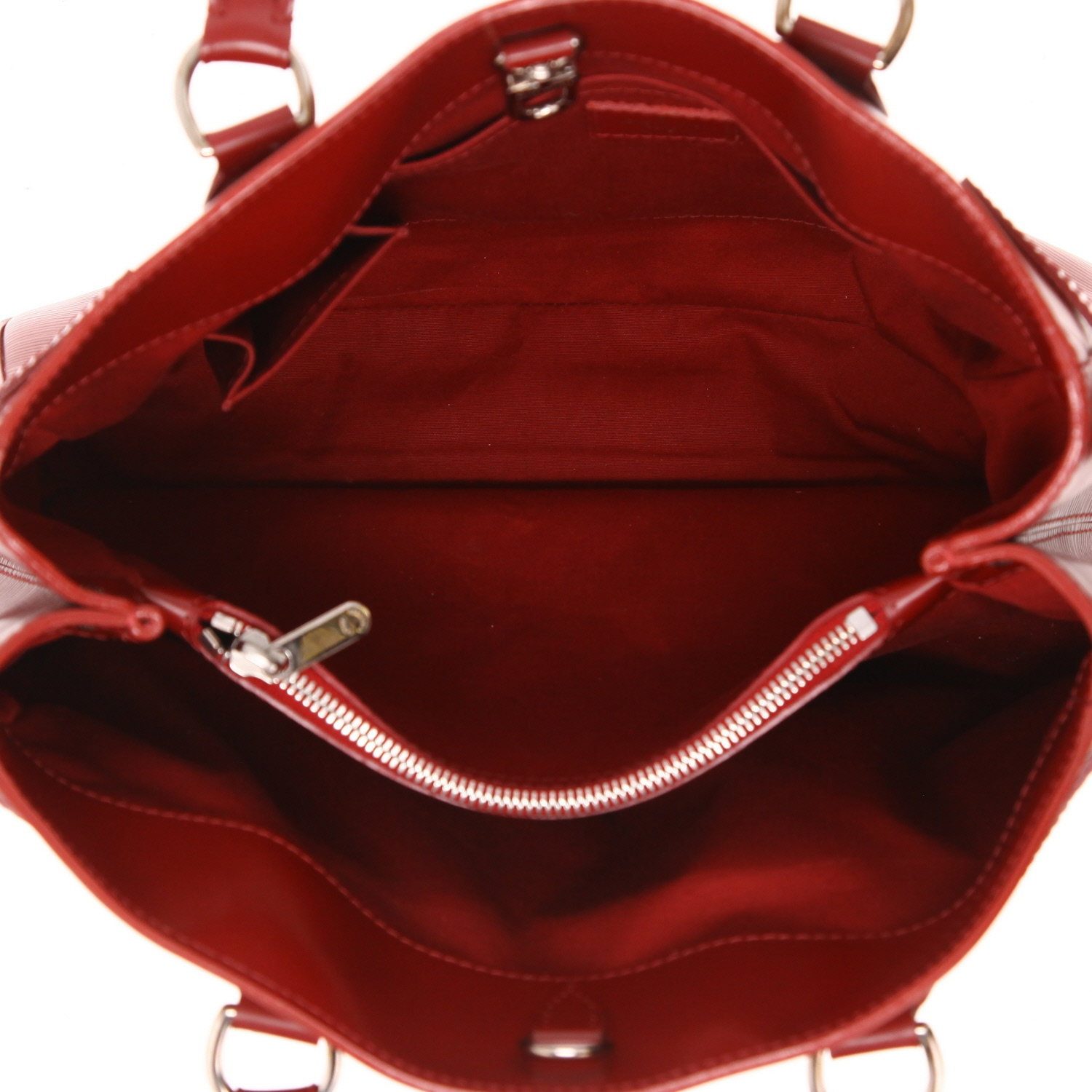 Louis Vuitton  Passy handbag  in red epi leather - Detail D3
