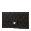 Chanel  Classic Wallet wallet  in black quilted leather - 00pp thumbnail