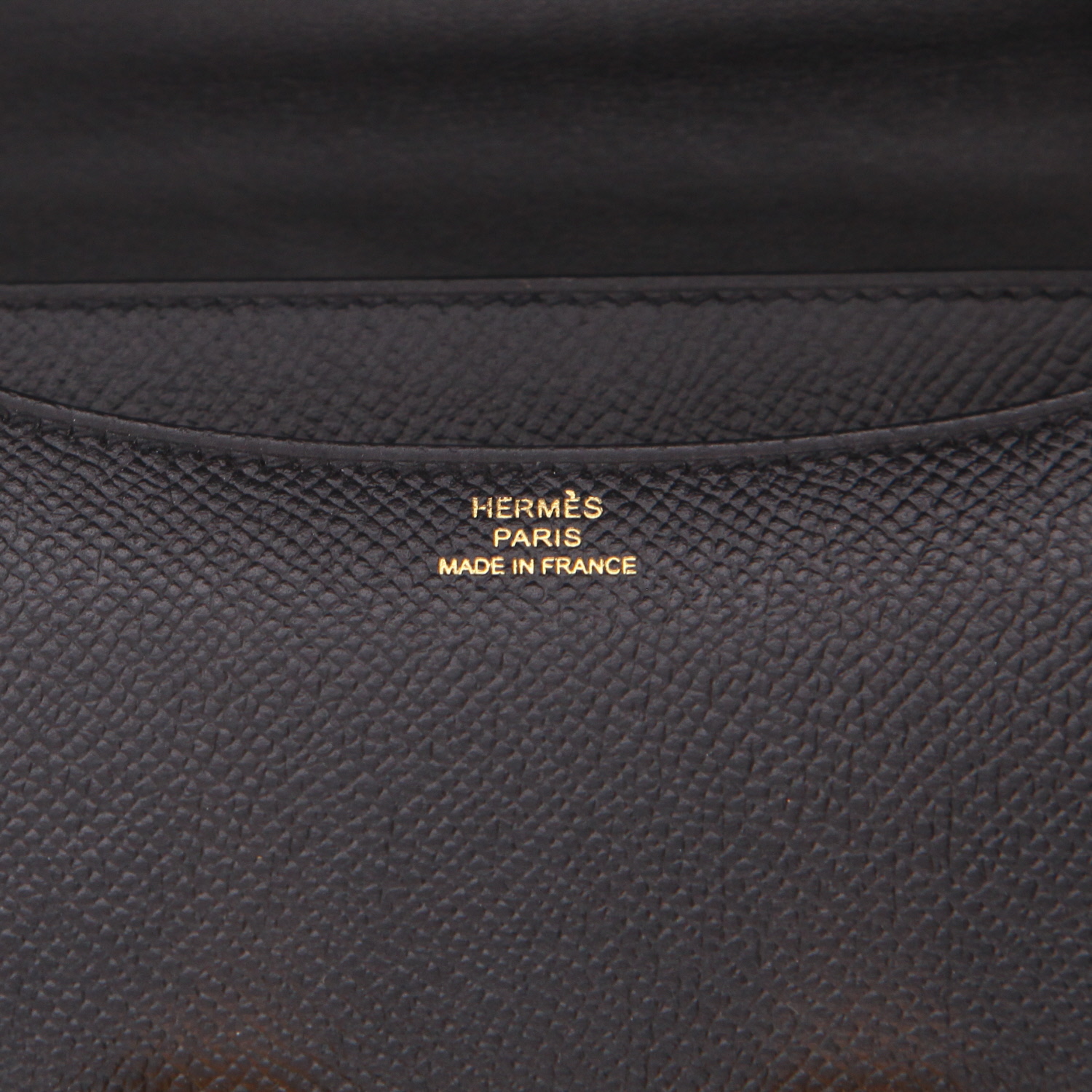 Hermès  Constance mini  shoulder bag  in black epsom leather - Detail D2