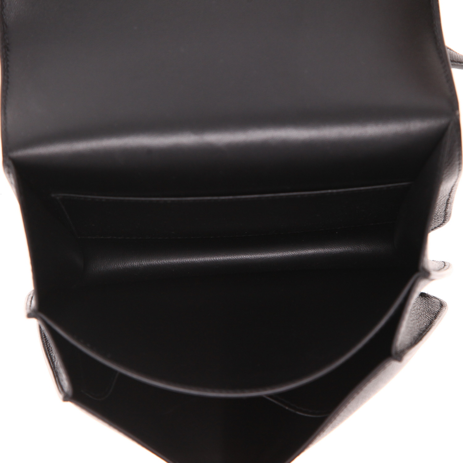 Bolso bandolera Hermès  Constance mini  en cuero epsom negro - Detail D3