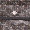 Sac cabas Goyard  Saint-Louis en toile Goyardine noire et cuir noir - Detail D2 thumbnail