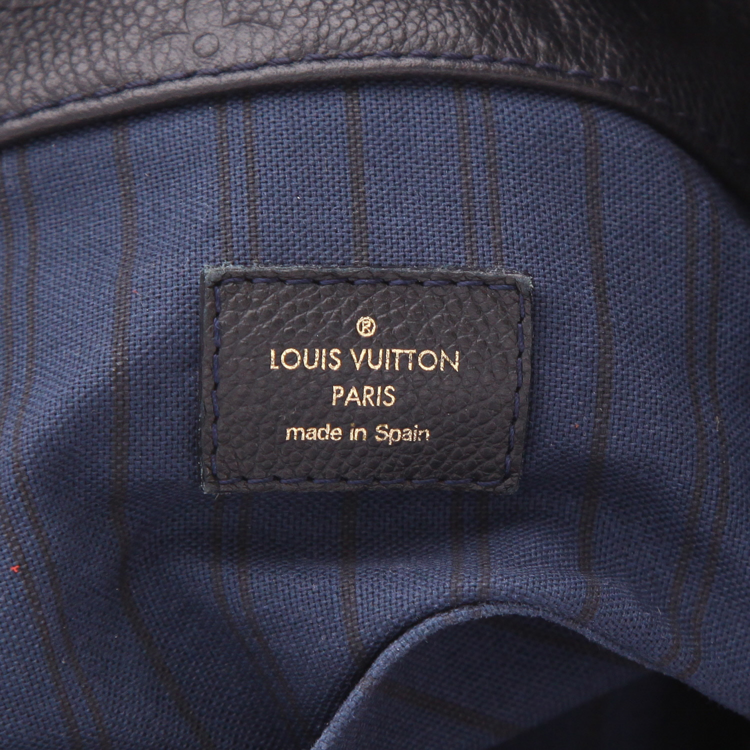 Sac à main Louis Vuitton  Artsy en cuir monogram empreinte bleu - Detail D2