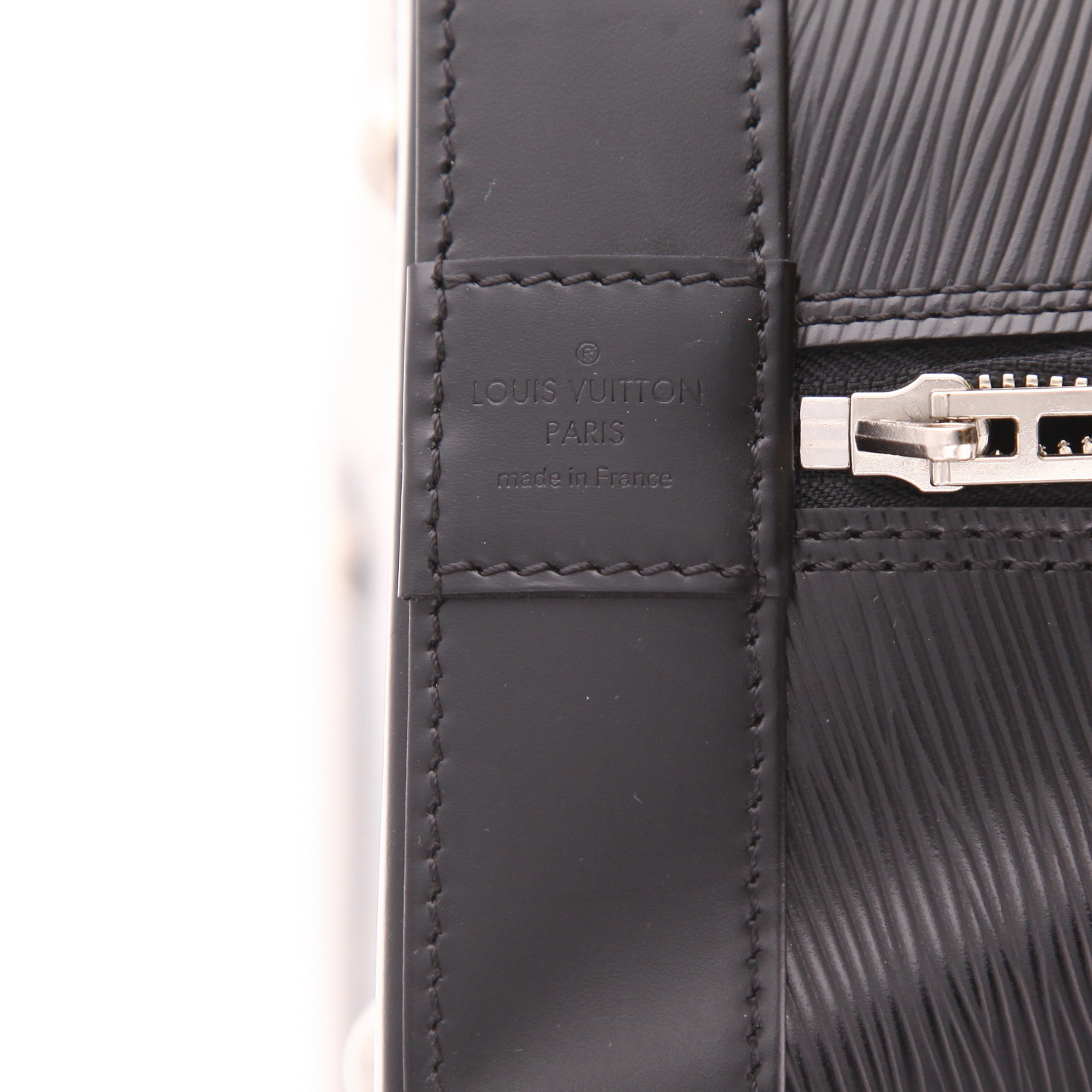 Bolso de mano Louis Vuitton  Alma en cuero Epi negro - Detail D2