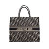 Dior  Book Tote shopping bag  in blue and beige monogram canvas Oblique - 360 thumbnail