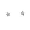 Paire de puces d'oreilles Chanel Comète Géode en or blanc et diamants - 360 thumbnail