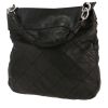 Bolso de mano Chanel   en cuero acolchado negro - 00pp thumbnail