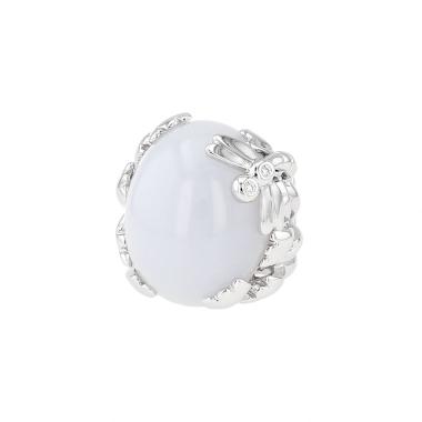 Sortija Dior Gourmande de oro blanco, calcedonia y diamantes