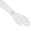 Orologio Chanel J12 Joaillerie in ceramica bianca e acciaio Ref: Chanel - H1628  Circa 2010 - Detail D1 thumbnail