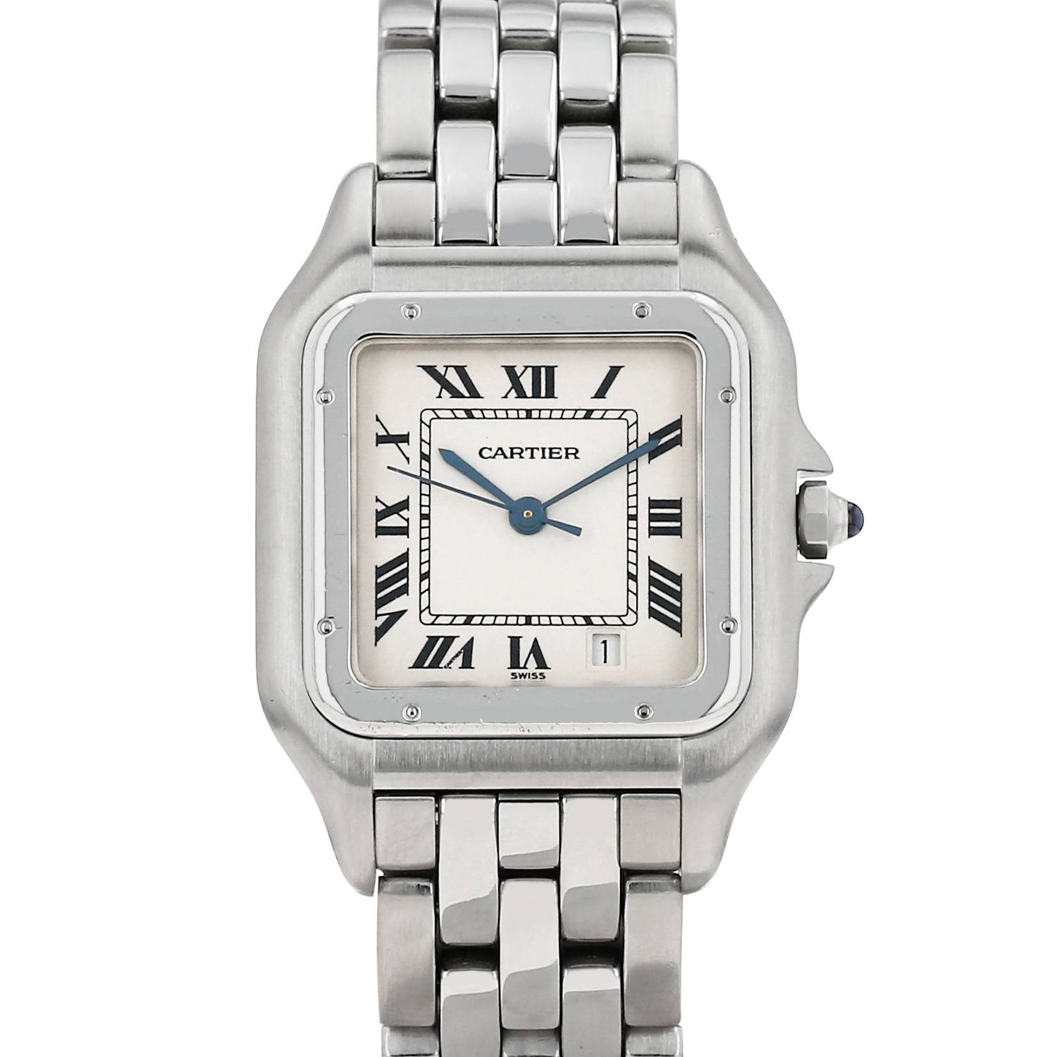 Montre Cartier Panthère en acier Ref: Cartier - 1310  Vers 1990