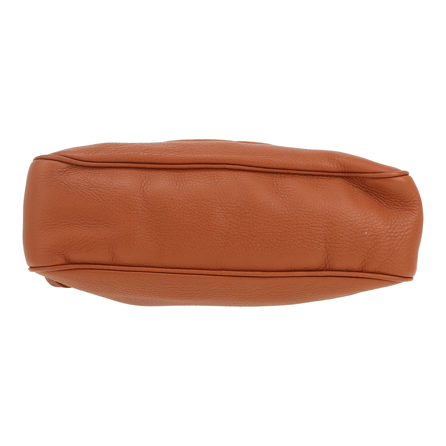 Gucci  Soho handbag  in brown grained leather - Detail D1