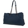 Sac cabas Bottega Veneta   en cuir intrecciato bleu - 00pp thumbnail