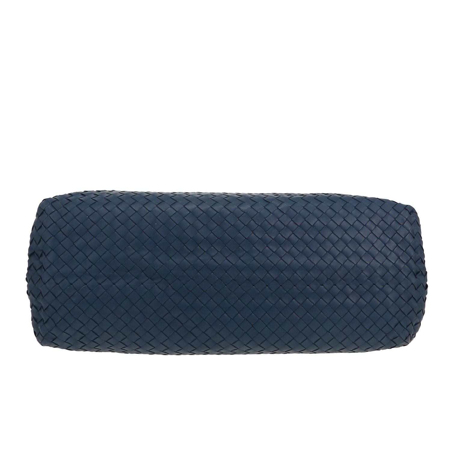 Sac cabas Bottega Veneta   en cuir intrecciato bleu - Detail D1
