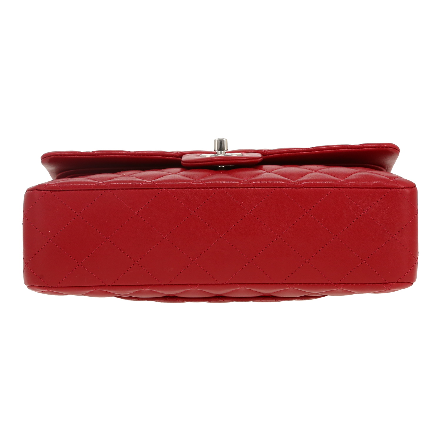 Bolso de mano Chanel  Timeless Classic en cuero acolchado rojo - Detail D1
