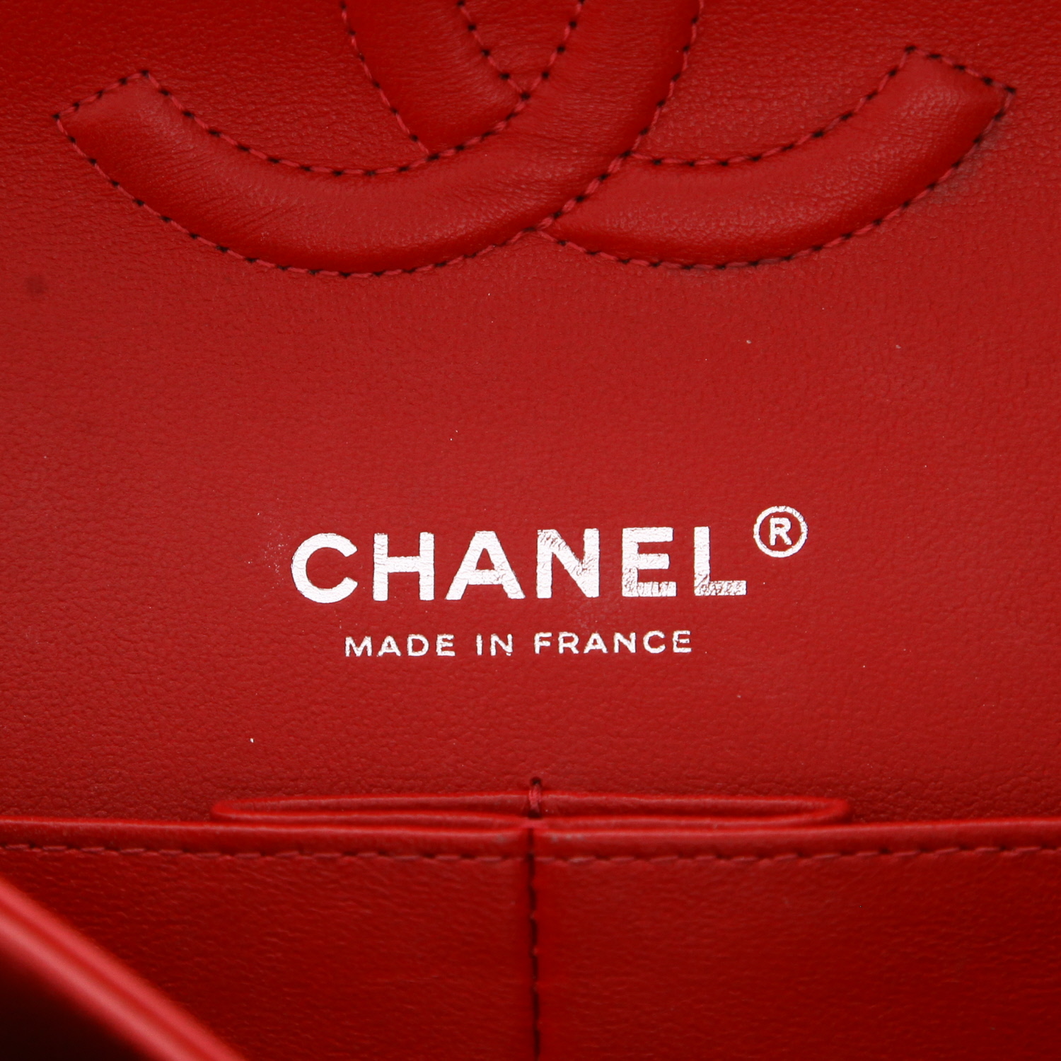 Borsa Chanel  Timeless Classic in pelle trapuntata rossa - Detail D2