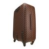 Louis Vuitton  Pegase rigid suitcase  in ebene damier canvas  and brown leather - Detail D7 thumbnail