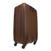 Louis Vuitton  Pegase rigid suitcase  in ebene damier canvas  and brown leather - Detail D9 thumbnail