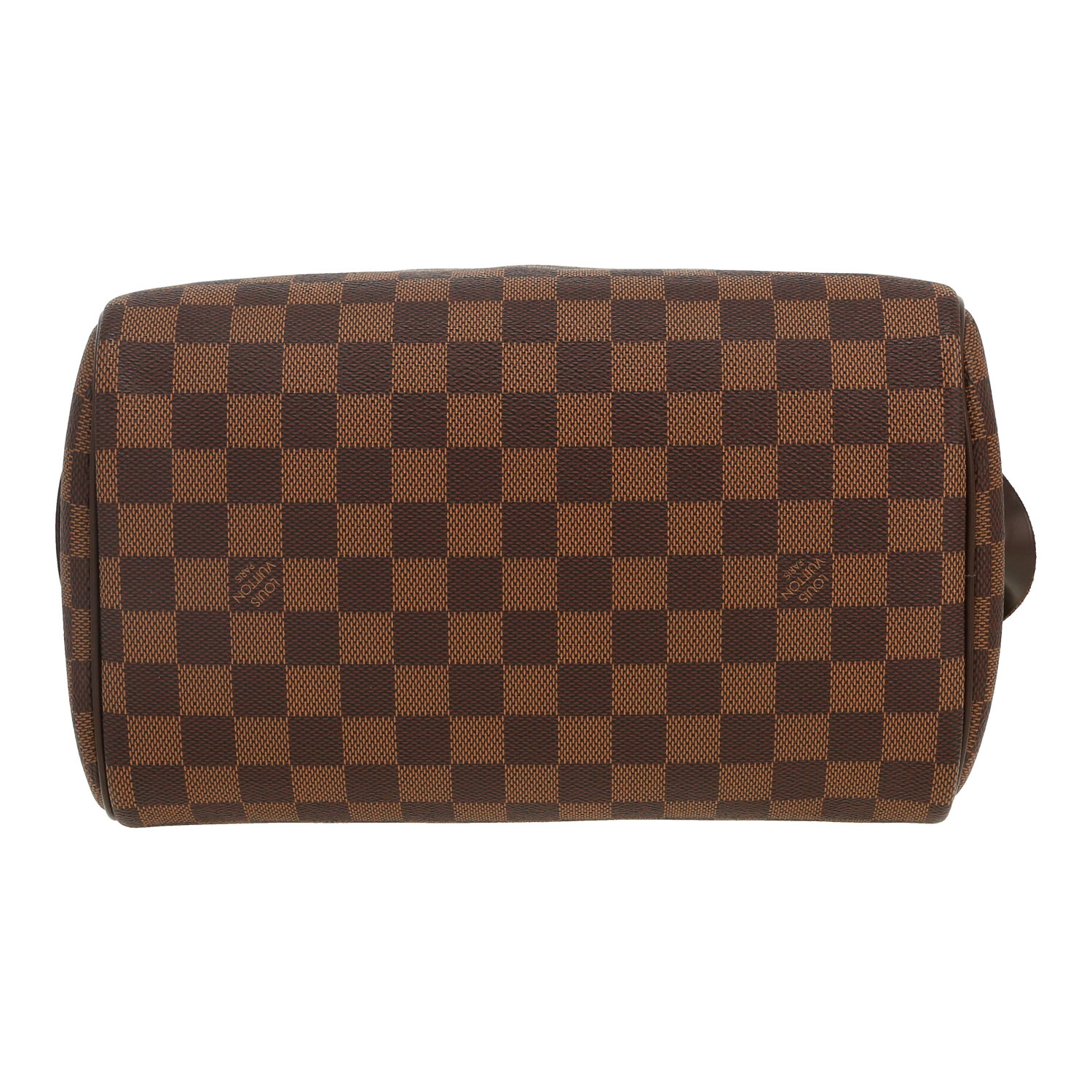 Louis Vuitton  Dopp Kit en lona a cuadros ébano y cuero marrón - Detail D1