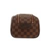 Louis Vuitton  Dopp Kit en lona a cuadros ébano y cuero marrón - Detail D4 thumbnail