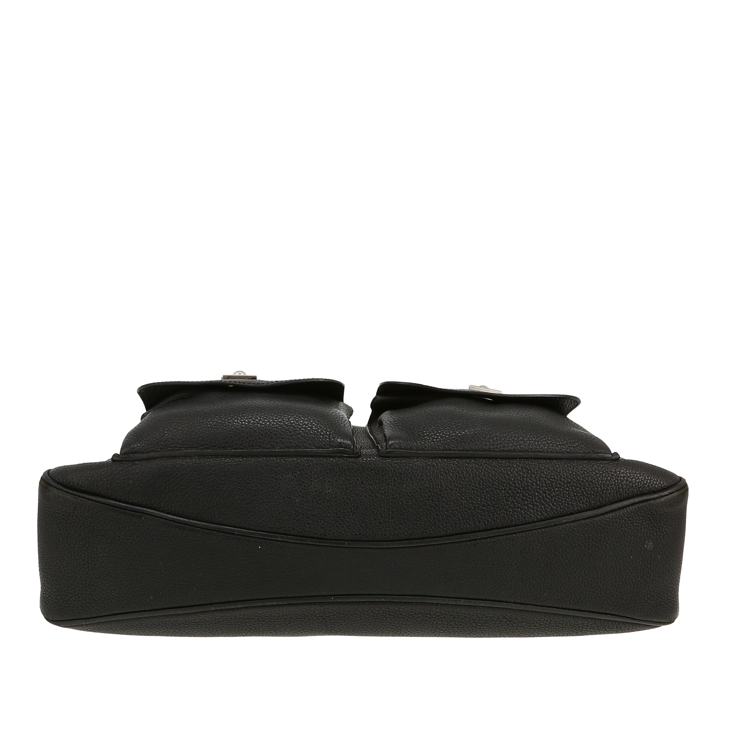 Sac à main Hermès  Caravas en cuir togo noir - Detail D1