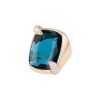 Pomellato Ritratto large model ring in pink gold, topaz and diamonds - 00pp thumbnail