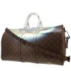 Sac de voyage Louis Vuitton  Keepall Editions Limitées en toile monogram marron et argentée - 00pp thumbnail