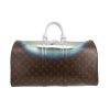 Sac de voyage Louis Vuitton  Keepall Editions Limitées en toile monogram marron et argentée - 360 thumbnail