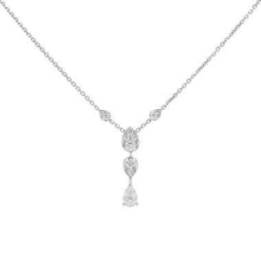 Ciondolo Chaumet Joséphine Ronde d'Aigrettes in oro bianco e diamanti