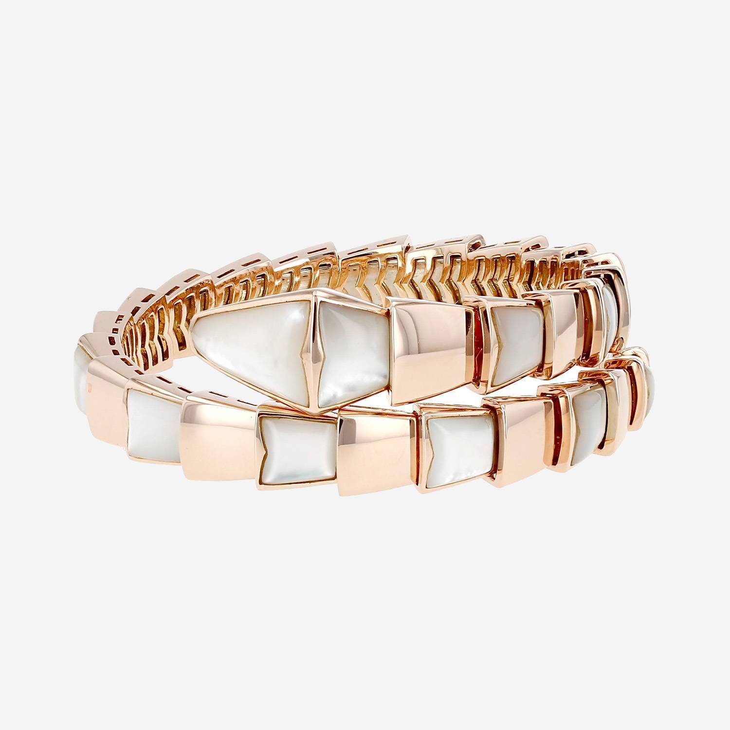 Bulgari Serpenti Viper bracelet in pink gold and mother of pearl Bulgari Serpenti Viper bracelet in pink gold and mother of pearl