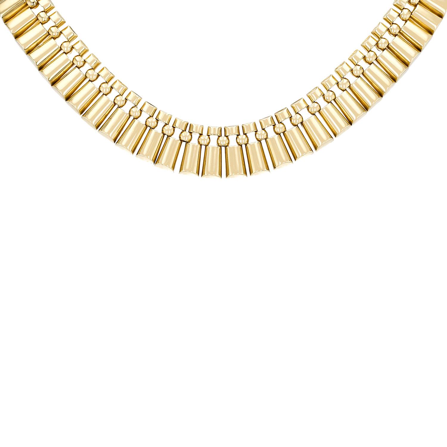 Collier années 1970 Vintage en or jaune - 00pp