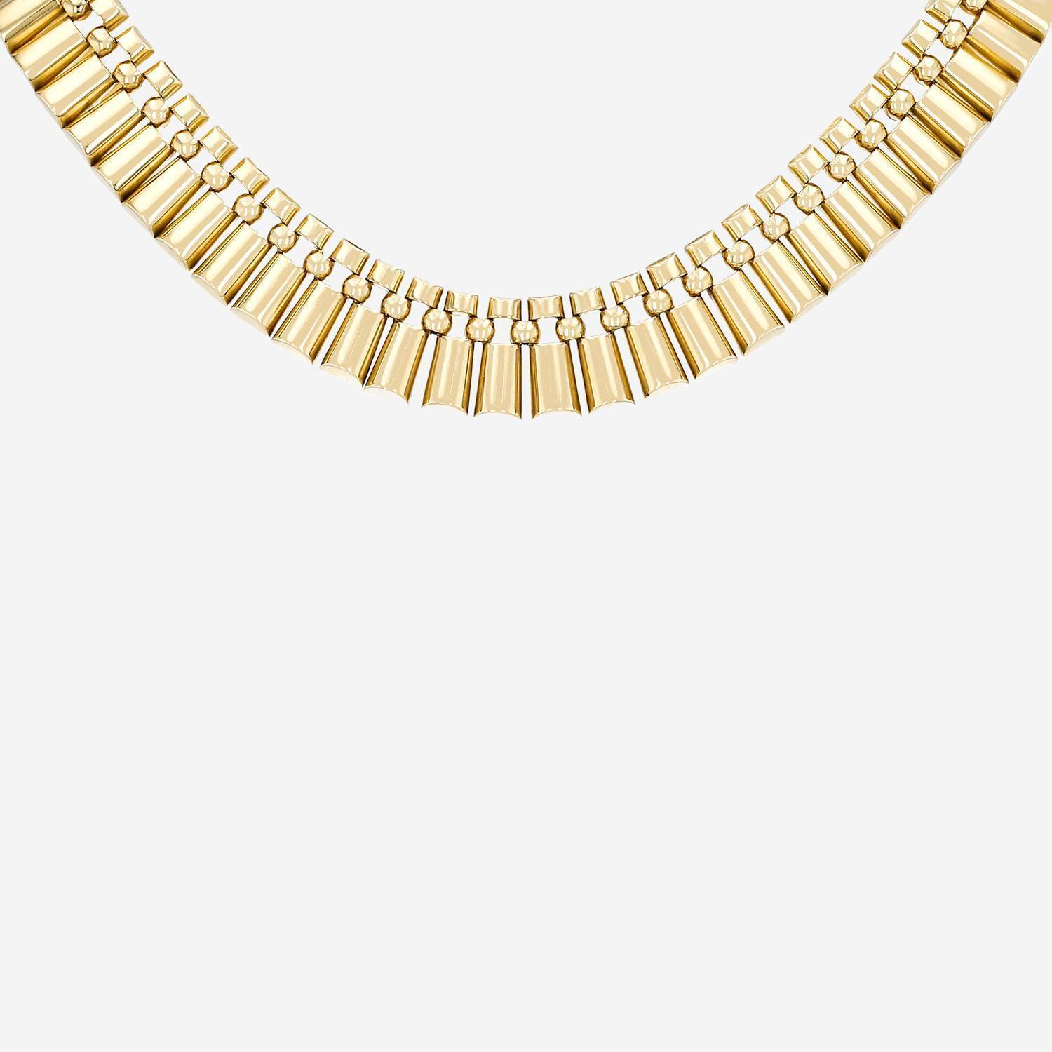 Collier années 1970 Vintage en or jaune