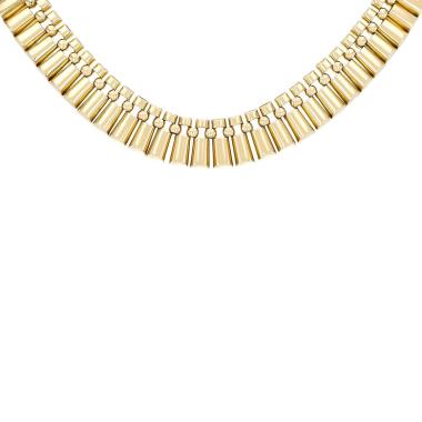 Collier années 1970 Vintage en or jaune