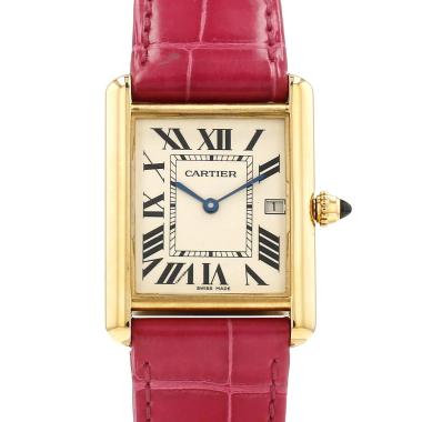 Montre Cartier Tank en or jaune Ref: Cartier - 2441  Vers 2000