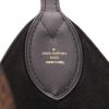 Louis Vuitton  Flower Hobo shopping bag  in brown monogram canvas  and black leather - Detail D2 thumbnail