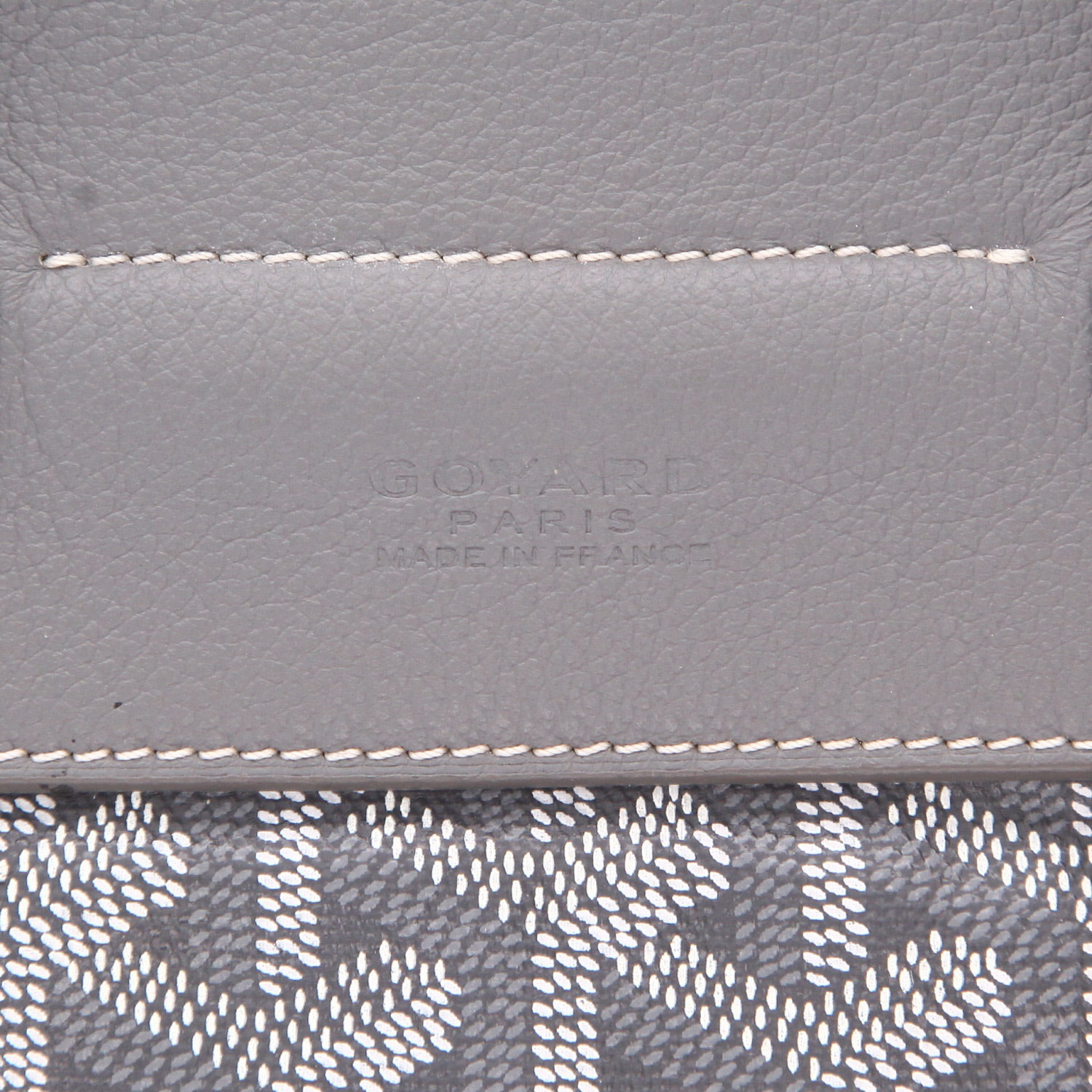 Zaino Goyard  Alpin Mini in tela Goyardine grigia e pelle grigia - Detail D2