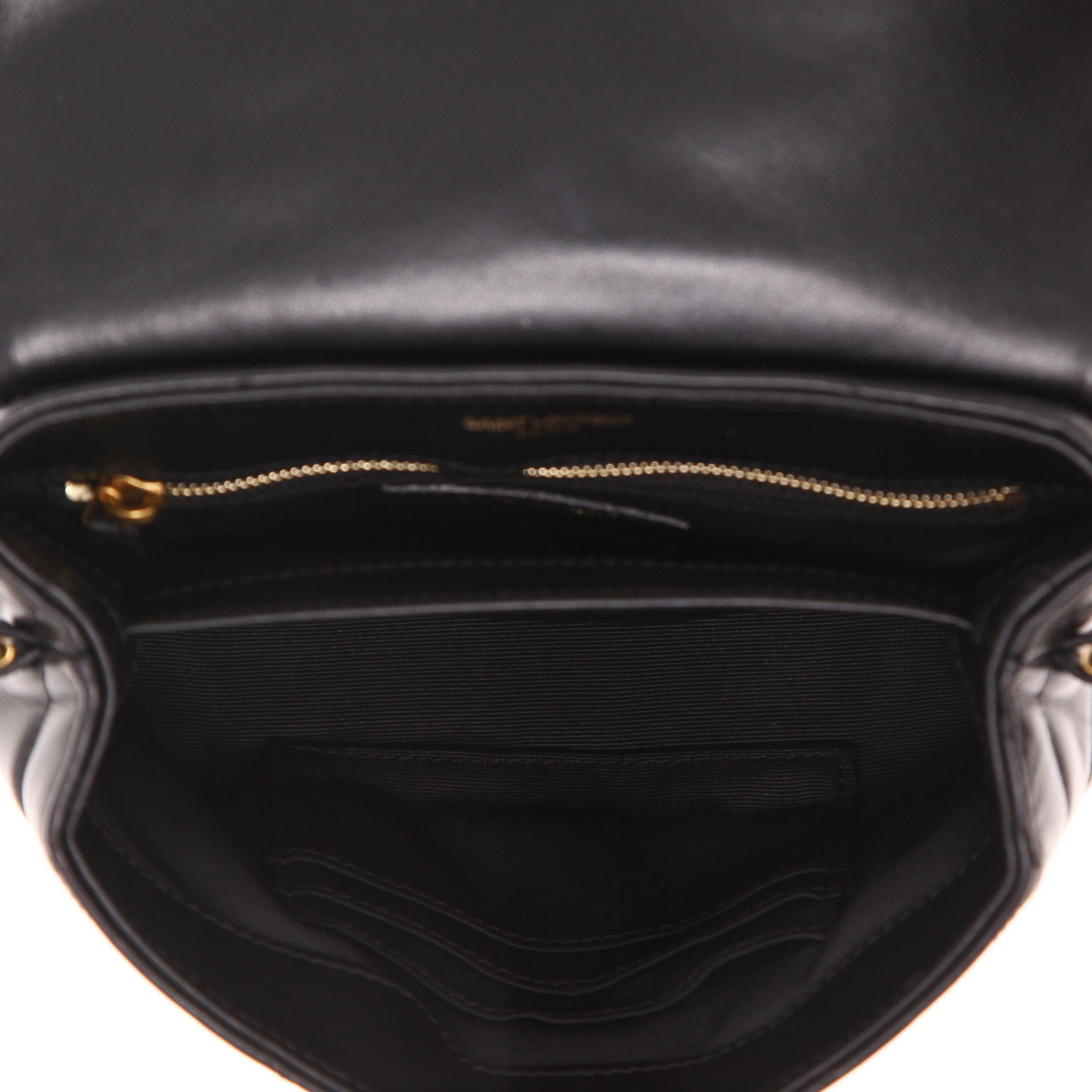Borsa a tracolla Saint Laurent  Toy Loulou in pelle trapuntata nera - Detail D3