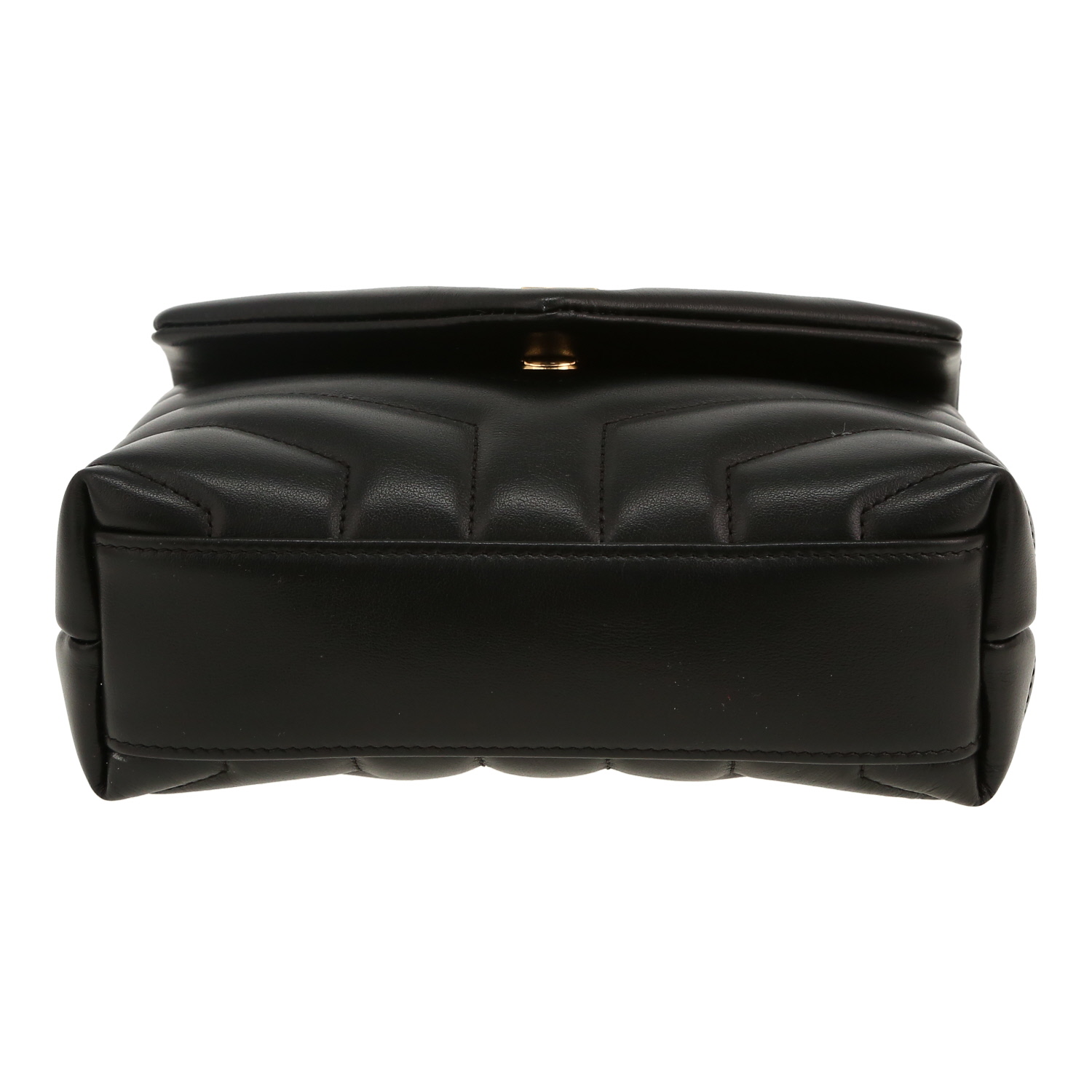 Sac bandoulière Saint Laurent  Toy Loulou en cuir matelassé noir - Detail D1